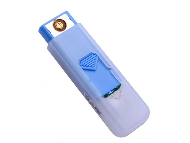 USB-Feuerzeug mit Glühspirale "Neon" 12er Display
