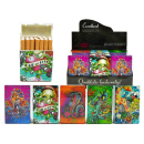 Cigarette Boxes "Tattoo", capacity: 20 cigs., 12p display, with pressable button