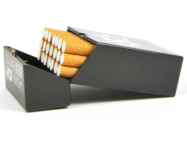 Zigarettenboxen Der freche Wolf, Füllmenge: 21 Zig., 12er Display, mit einer Tast-Funktion