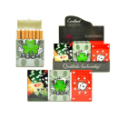 Zigarettenboxen "Poker", für 21 Zig., 12er Display, mit einer Tast-Funktion