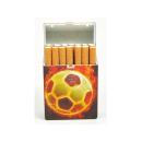 Cigarette Boxes "Fußballkraft", capacity: 21 cigs., 12p display, with pressable button