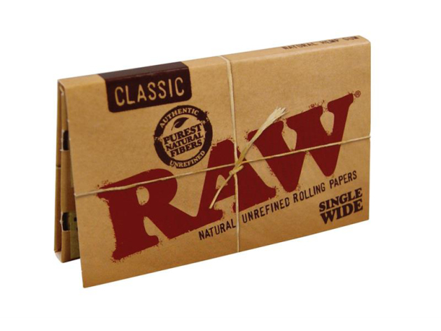 RAW Classic Single Wide Double Window, 25 booklets each 100 leaves