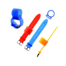 Hookah hose holder, silicone, different colours, 10pcs Set