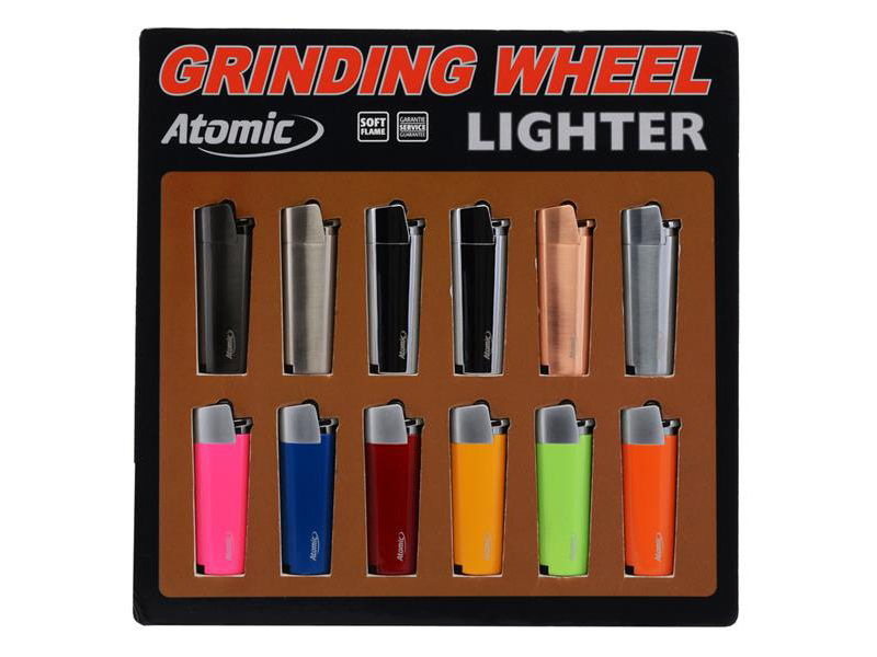 Wholesale Metal Lighter Classic Flint Softflame,Flint, 12p Display