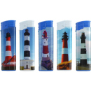 Electric Lighters "Light Houses" 50 pieces in Display