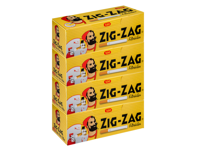 Zig-Zag cigarette tubes 250p, 4p package