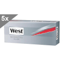 West Silver, 200 cigarette tubes, 5p package