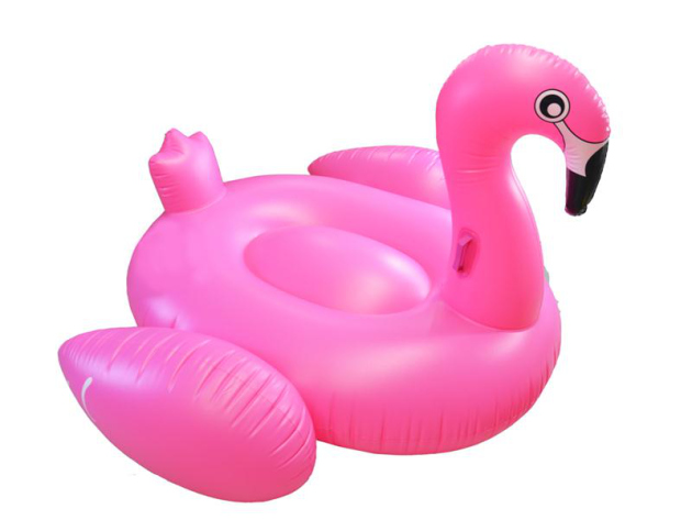 Inflatable Giant Flamingo Pink, swimming fun, 190x165x130 cm