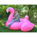 Aufblasbarer Riesen-Flamingo Pink, Badespaß, 190x165x130 cm