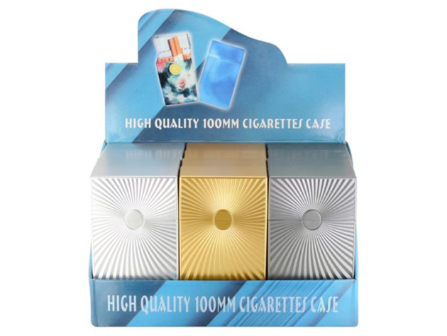 Cigarette Boxes "Metallic", capacity: 20 cigs.100p, 12p display