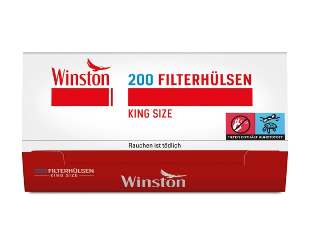 Winston, 200 cigarette tubes, 5p package