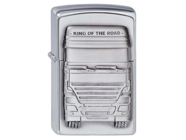 Zippo Lighter - King of the Road Emblem