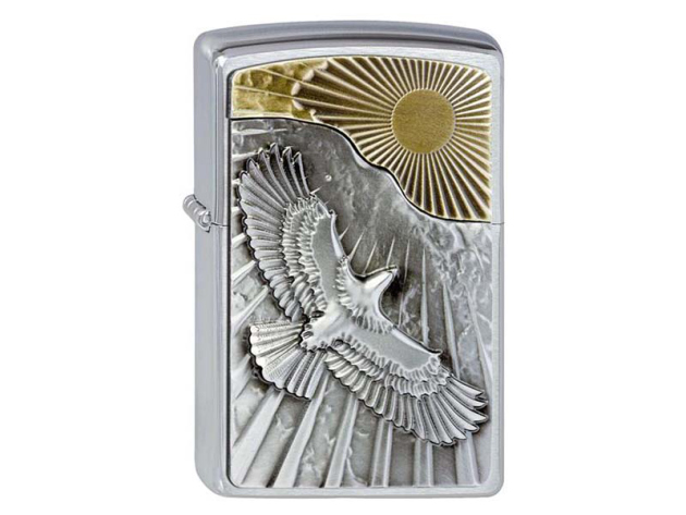 Zippo Lighter - Eagle Sun-Fly Emblem