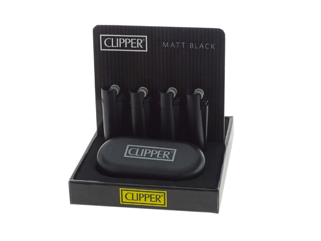 Clipper Metal Large All Black Matt, 12er Display