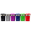 Car-Ashtray "coloured" with LED, 11 x 7,5 cm, 6-coloured assorted, 6p display