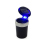 Autoaschenbecher "Farbig" mit LED, 11 x 7,5 cm, 6-Farbig sortiert, 6er Display