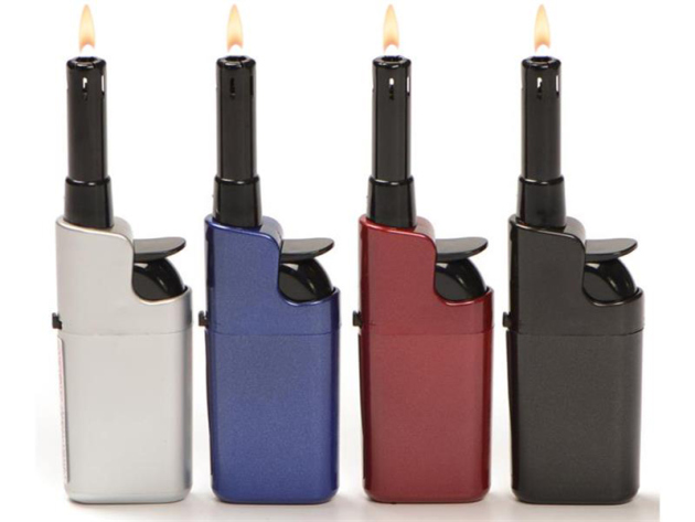 Rod Lighters mini "Metalic" Soft Flame, refillable, 28p Display
