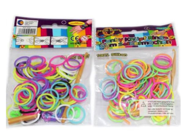 Funky Knüpfringe Gemischt 100er