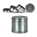 Grinder "Amsterdam 1" 4-tlg., Schwarz-Antik, 40 x 35 mm