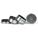 Grinder "Amsterdam 1" 4-tlg., Schwarz-Antik, 40 x 35 mm