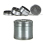 Grinder "Amsterdam 1" 4-tlg., Schwarz-Antik, 40 x 35 mm