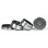 Grinder "Amsterdam 1" 4-tlg., Schwarz-Antik, 40 x 35 mm