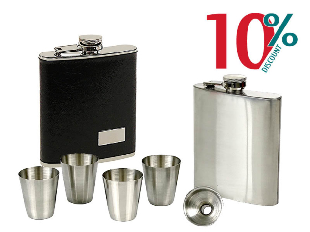 10% auf alle Flachmänner *bezieht sich auf den Grundpreis