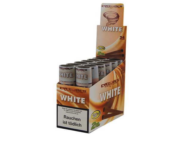 Cyclones Blunts WHITE (weiße Schokolade), 12x 2er Display