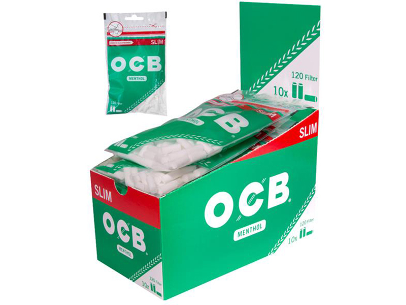 OCB Slim Filter 6x15mm - 5 Beutel Mit Je 120 Filtern (600 Filter Total)