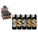 Electric Lighters "Time Is Money-$ DOLLAR" 50p...