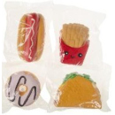Quetsch Fast-Food 4-fach sortiert, 7x11 cm/ 9x13 cm, 24er Display