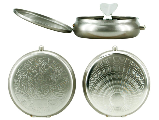 Pocket Ashtray "Chrome" Ø 4,8 cm in individual packaging