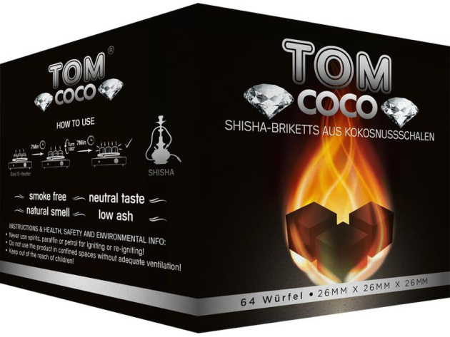 TOM Coco Wasserpfeifenkohle DIAMOND 1Kg C26