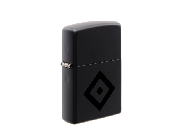Zippo Lighter - HSV Black Matt / Black Rhombus