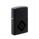 Zippo Lighter - HSV Black Matt / Black Rhombus
