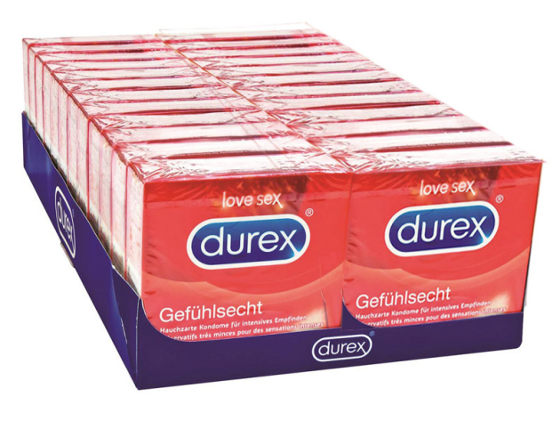 Durex Condom "Gefühlsecht" 24 x 3er  Display