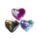 Plush Glitter Hearts 3-fold assorted, 12p Pack