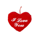 Plush Heart &quot;I Love You&quot;, 22cm, 12p Pack