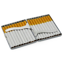 Cigarette case "Silver Nobel", with clip, 20 cigarettes