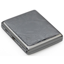 Zigarettenetui "Silver Nobel" für 20 Zig., mit Spange, 12er Display