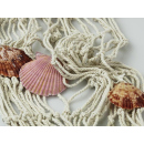 Fischnetz mit Muscheln, Circa 100 x 200 cm