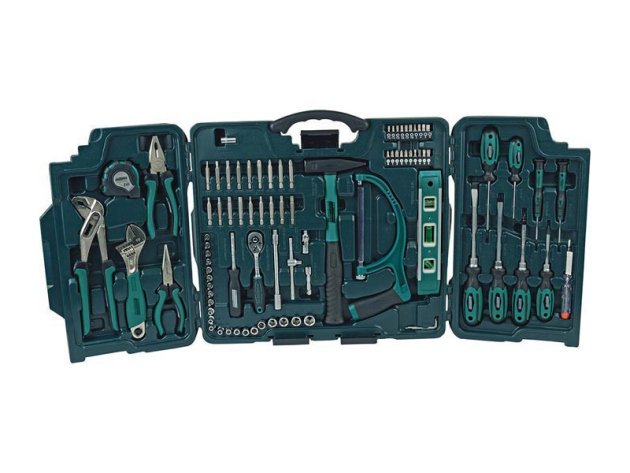 BrüderMannesmann Werkzeugkoffer M29085, 89-teilig, im Klappkoffer, UVP: 82,95 Euro