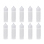 PET Liquid Flaschen 50ml - 10er Pack,  mit abnehmbarer Spitze