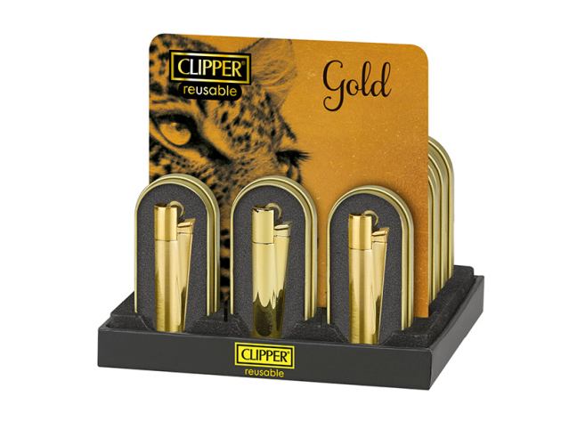 Clipper Metal GOLD, 12p Display