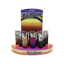Metallfeuerzeuge "Rainbow" Bunt 4-fach sortiert, 12er Display*