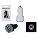 USB-Adapter for Cigarette Lighter, with light, 2-fold...