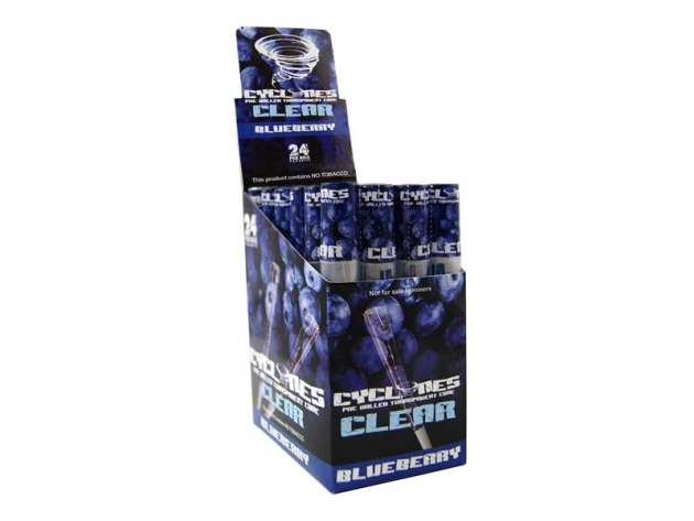 Cyclones Cone CLEAR "Blueberry", King Size 24er Display
