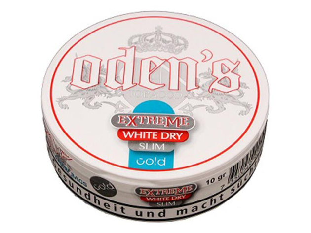 Oden´s White Cold Dry Extreme Slim 10g, Kautabak