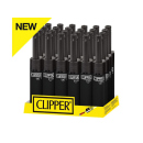 Clipper Mini Stabfeuerzeug ALL BLACK Soft Touch, 24er...