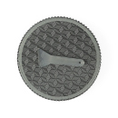 Grinder "Grass Leaf" 4-tlg., Metall, 37 x 51 mm